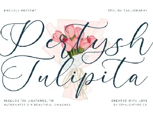 Pertysh Tulipita font