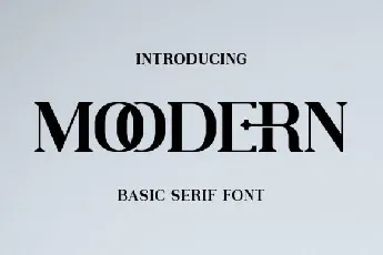 Moodern Serif font