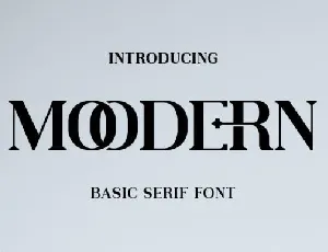 Moodern Serif font