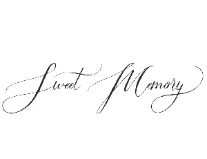 Sweet Memory Demo font