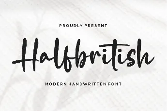 Halfbritish font