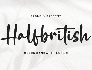 Halfbritish font