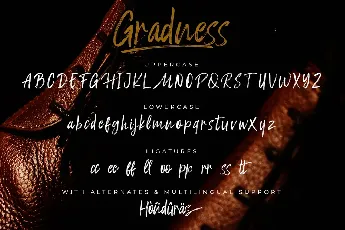 Gradness font