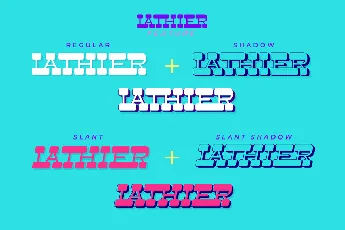 LATHIER Trial font