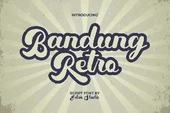 Bandung Retro Demo font