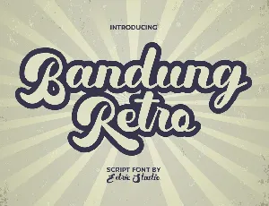 Bandung Retro Demo font