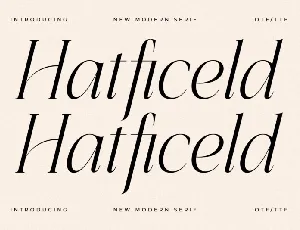 Hatficeld Typeface font