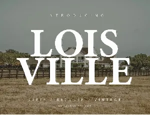 Loisville font