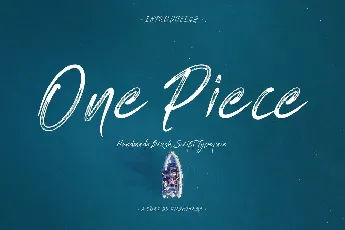 One Piece Brush font