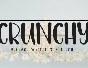 Crunchy Display font