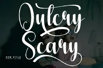 Outcry Scary Script font