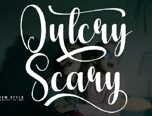 Outcry Scary Script font