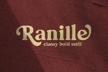 Ranille Classy Bold Serif font