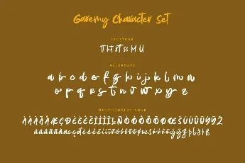 Garemy font