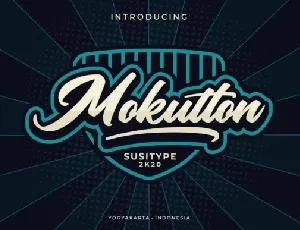 Mokutton Calligraphy font