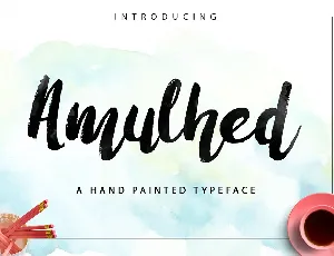 Amulhed Brush Free font