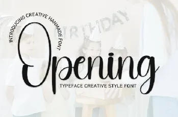 Opening Script font