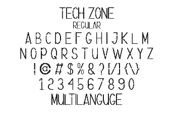 Tech Zone Demo font