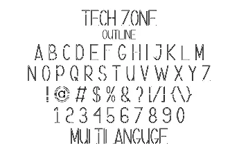 Tech Zone Demo font