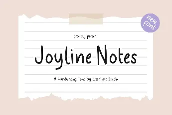 Joyline Notes font