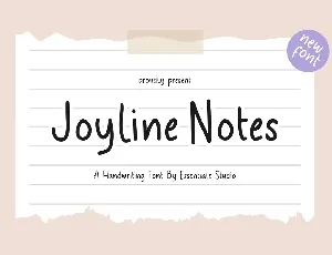Joyline Notes font