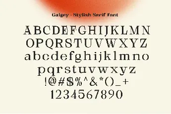 Galgey font