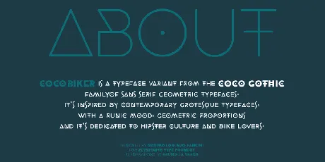 CocoBikeR font