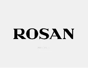 Rosan font