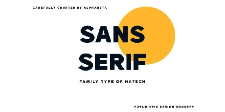 Hatsch Sans font