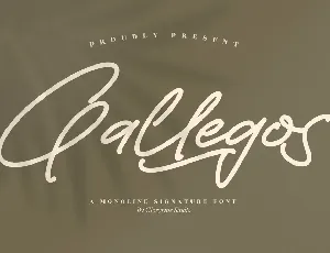 Gallegos font