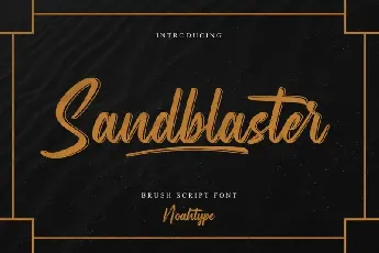 Sandblaster Script font