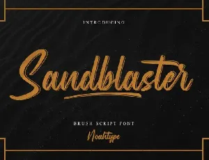 Sandblaster Script font