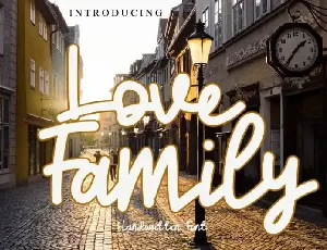 Love Family Handwritten font
