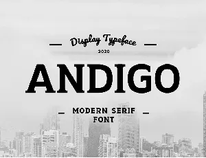 Andigo font