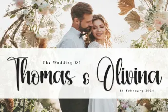 Hello Wedding Script font