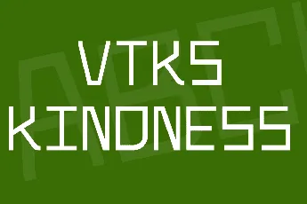 Vtks Kindness font