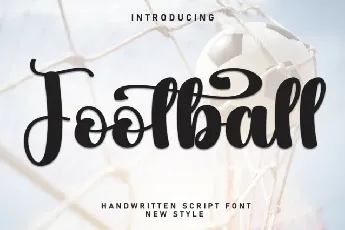 Football Calligraphy font