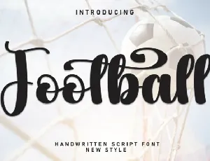 Football Calligraphy font