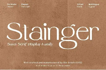 Stainger font