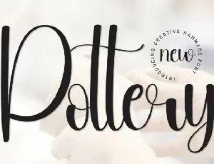 Pottery Script font