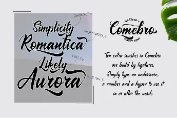 Comebro Unconnected font