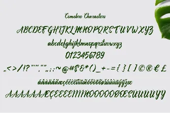 Comebro Unconnected font