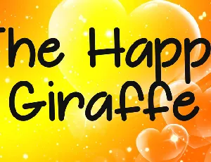 The Happy Giraffe font