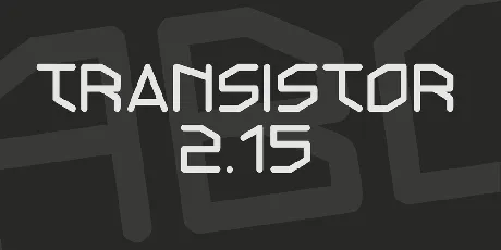 Transistor 2.15 font