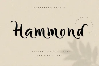 Hammond font