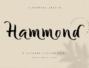 Hammond font