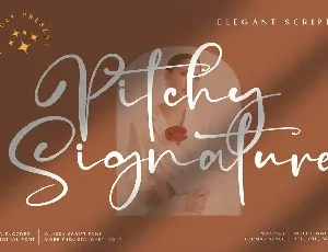 Pitchy Signature Script font