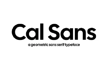 Cal Sans font