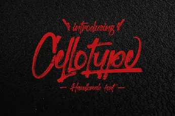 Cellotype Brush font