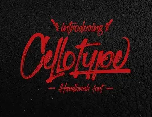 Cellotype Brush font